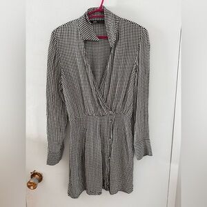 Zara Monochrome Houndstooth Garment